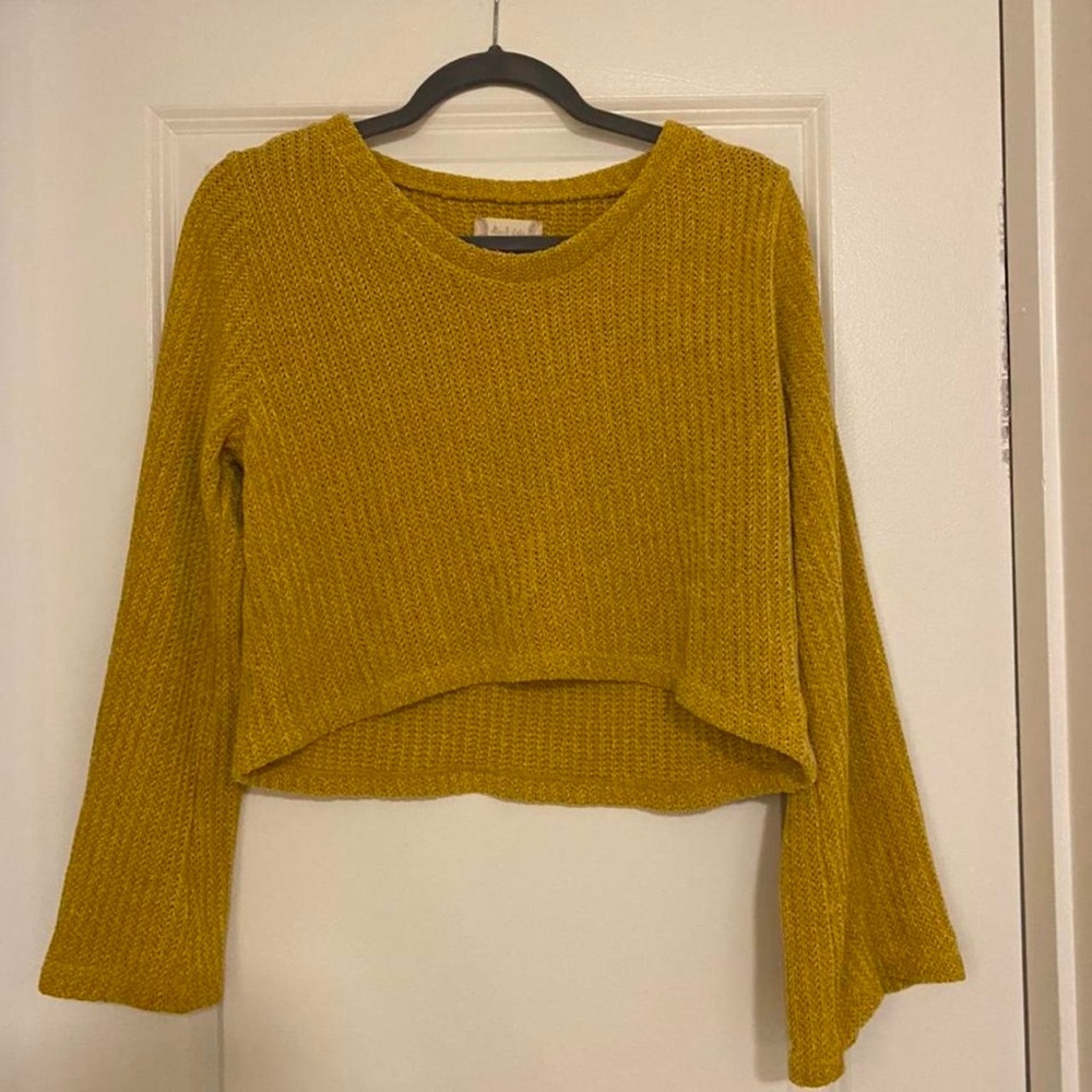 altard state Mustard Yellow Knit Sweater
